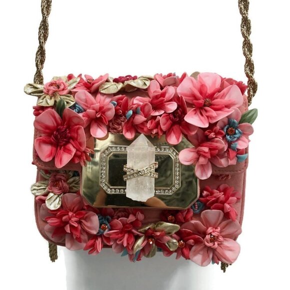 Marchesa Pink Small Phoebe Floral Bag 🌺HP🌺 - Picture 1 of 5
